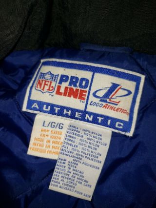 Dallas Cowboys Authentic Pro Line Logo Athletic NFL Coat Adult Mens Large Vintag 3