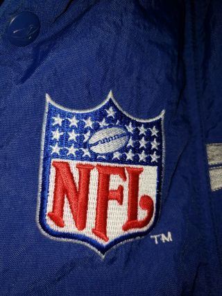 Dallas Cowboys Authentic Pro Line Logo Athletic NFL Coat Adult Mens Large Vintag 7
