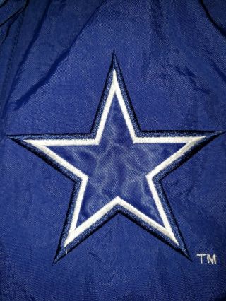 Dallas Cowboys Authentic Pro Line Logo Athletic NFL Coat Adult Mens Large Vintag 8