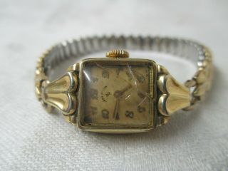 Vintage Watch Lady Elgin 14k Gf 19 Jewel Illinois