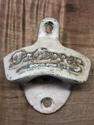 Vintage 1930s Dr Pepper Starr X Wall Mounted Bottle Opener W/good For Life Logo