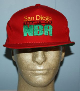 Vintage 1978 Deadstock San Diego Clippers Red Snapback Hat Cap