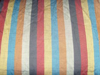 Vintage Menswear Burgundy Stripe Fabric Material Retro Funky Unique Sewing 2,  Yd