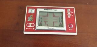 Mario Cement Factory Nintendo Game & Watch Vintage Widescreen Handheld Game