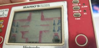 Mario cement factory Nintendo Game & Watch vintage Widescreen handheld game 3