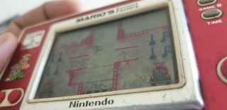 Mario cement factory Nintendo Game & Watch vintage Widescreen handheld game 5