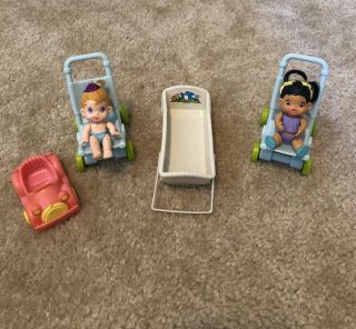 Vintage 1994 Kenner Baby Buddies Set Of 2 With Accessories