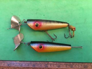 Two Fred Arbogast Sputterbug Lure Perch Akron Ohio