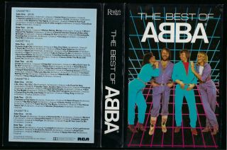 The Best Of Abba Vintage 4 X Cassette Tape Set In Cardboard Folder