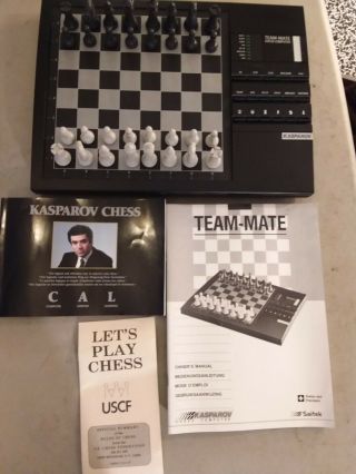 Vintage Saitek Kasparov Team Mate Advanced Electronic Chess Computer