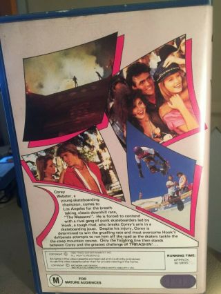 Thrashin ' VHS - vintage skateboarding video 80 ' s classic 2