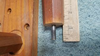 Vintage Wood End Table Legs Set of 8 w/ threaded bolt 14 1/2 