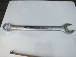 Vintage Craftsman 7/8 Inch Combination Wrench 12 Point,  Vv Series 44703,  Usa