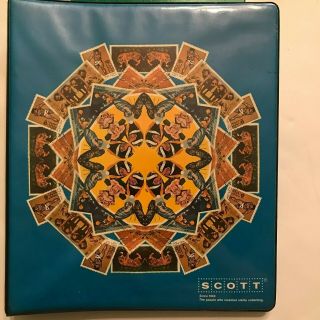 Vintage 1970s Scott International & Us Stamp Collecting Album With Stamps