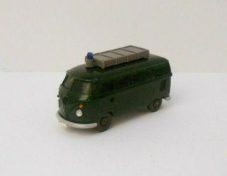 Vintage Wiking Germany Ho 1:87 Scale 103 1030 Volkswagen Vw T1 Van Bus Police