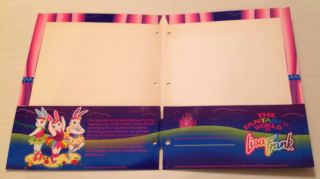 Vintage Lisa Frank - Bunny Ballerinas - The Fantastic World 3 Ring Folder 4