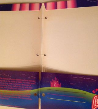 Vintage Lisa Frank - Bunny Ballerinas - The Fantastic World 3 Ring Folder 5