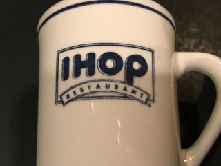 Vintage IHOP Restaurant Ceramic Coffee Cup Mug BUFFALO CHINA Pancakes Set of 4 2