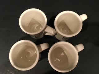 Vintage IHOP Restaurant Ceramic Coffee Cup Mug BUFFALO CHINA Pancakes Set of 4 3