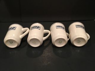 Vintage IHOP Restaurant Ceramic Coffee Cup Mug BUFFALO CHINA Pancakes Set of 4 4