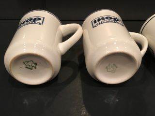 Vintage IHOP Restaurant Ceramic Coffee Cup Mug BUFFALO CHINA Pancakes Set of 4 5