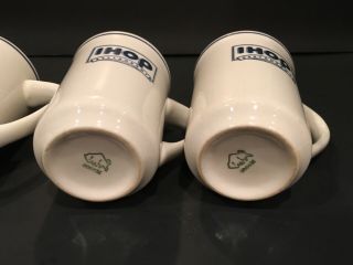 Vintage IHOP Restaurant Ceramic Coffee Cup Mug BUFFALO CHINA Pancakes Set of 4 6