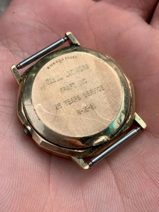 Vintage Omega Constellation Quartz Watch 10k Gold Filled Parts 4