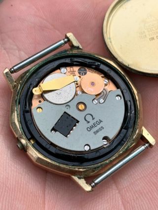 Vintage Omega Constellation Quartz Watch 10k Gold Filled Parts 6