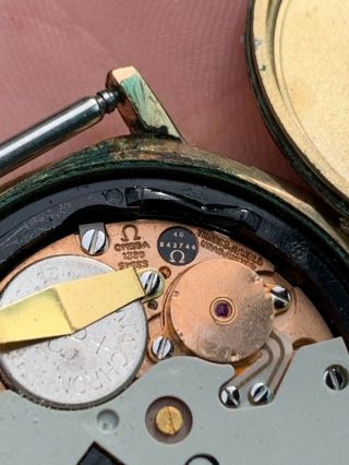 Vintage Omega Constellation Quartz Watch 10k Gold Filled Parts 7