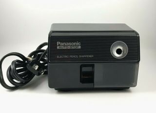 Vintage Panasonic Auto Stop Electric Pencil Sharpener Kp 110 Black