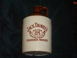 Vintage Jack Daniels Tennessee Whiskey Old No.  7 Stoneware Jug Label Dated 1958