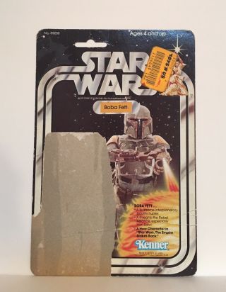 Vintage Star Wars Kenner Boba Fett Card Back 21 Back Cardback 1979