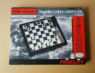 Vintage 1991 Little Chesster Talking Chess Computer Fidelity Electronics Boxed