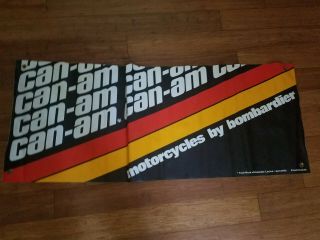 Vintage Can - Am Bombardier Motorcycle Banner