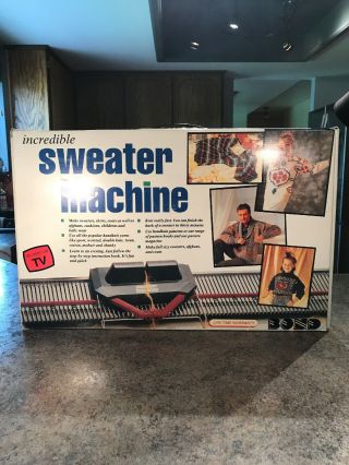 Vintage Bond Incredible Sweater Machine Complete Knitting 1997 - As Seen On Tv