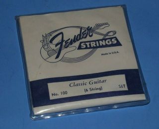 Vintage 1960s Fender Guitar Strings Duratone Pre - Cbs Nos Set 6 Case Candy