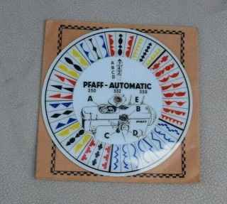 Vintage Pfaff - Automatic 230,  332,  338 Design Selector Guide 50462