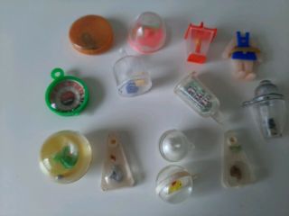 Vintage Gumball/vending Domed Games/dice Shakers/animal Head Balls/charms/toys