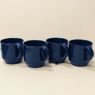 Rubbermaid Vintage Blue Melamine Coffee Cups Mugs 3895 Plastic Tea Camping