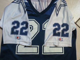 Vintage Dallas Cowboys Emmitt Smith Champion Jersey Size 44 Men Pre Owned Read 4
