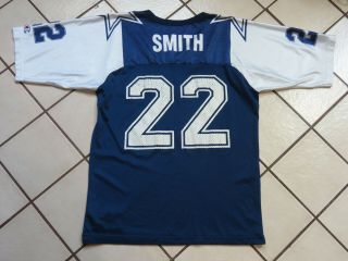 Vintage Dallas Cowboys Emmitt Smith Champion Jersey Size 44 Men Pre Owned Read 5