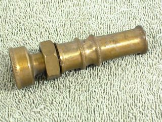 Vintage Brass Garden Hose Nozzle Red Arrow Italy With Gasket Ring Installed