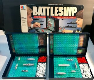 Vintage 1990 Milton Bradley Battleship Classic Naval Combat Game