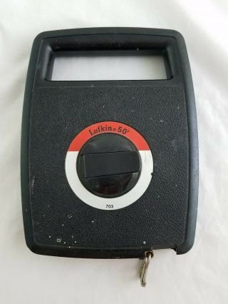Vintage Lufkin Reel Tape Measure 50 