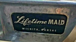 Lifetime Maid Wichita,  KS Vintage Tripod Food Grinder/Chopper With 3 Attachments 2