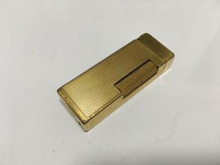 Vintage Dunhill Rollagas Lighter Swiss Made Gold First Model