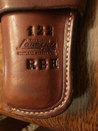 Vintage George Lawrence Holster model 122 RBH.  Right hand draw for SA revolver. 3
