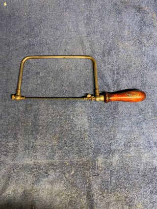 Vintage Millers Falls Tools Coping Saw No.  42 With Ball Bearing