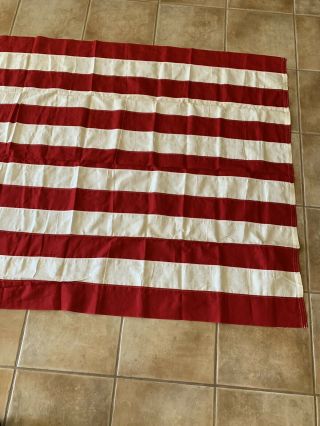 48 Star US Flag Valley Forge Vintage 5 x 9.  5 Casket Flag WW2 USA Stiched Stars 5