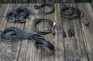 Set Of Pin Socket 5k 1297 Wire For Vintage Soviet Pro Audio Lomo Microphone